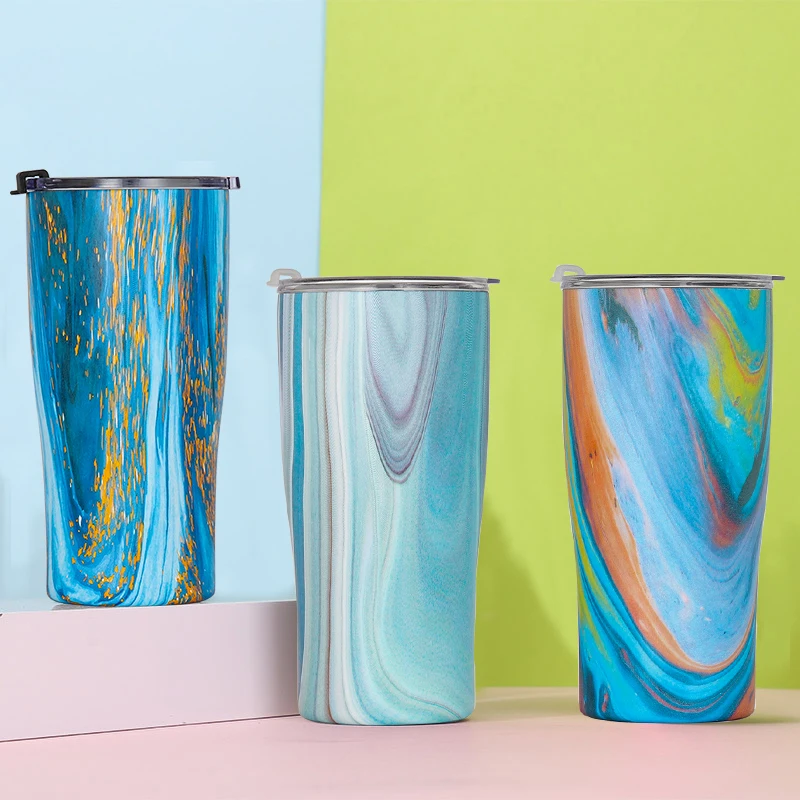 

New technology Stainless Steel 20 Oz Vacuum Tumbler Travel Mug With Straw, Customized color
