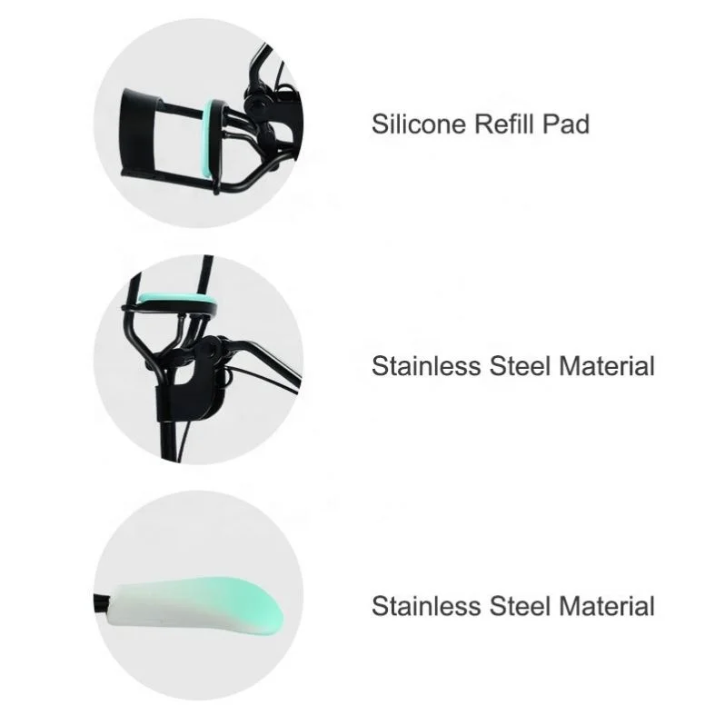 

Stainless Steel Handle Eyelash Curling Tool Voogue, Green/pink/purple/yellow/light blue/orange