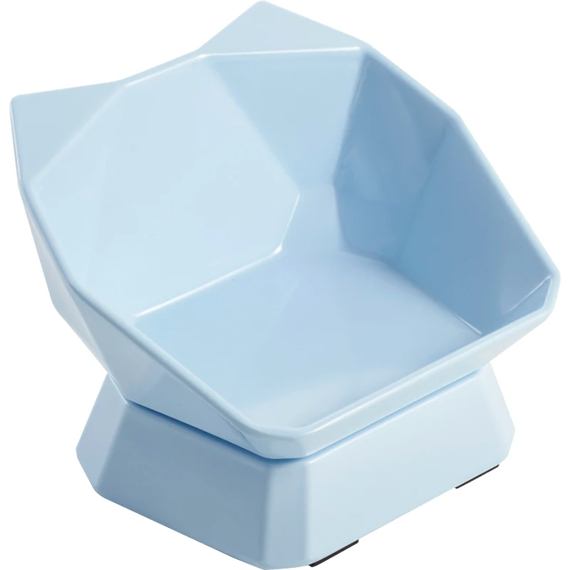 

2021 Amazon hot-selling tilted pet bowl raised cervical spine cat bowl easy-to-clean ceramic dog bowl