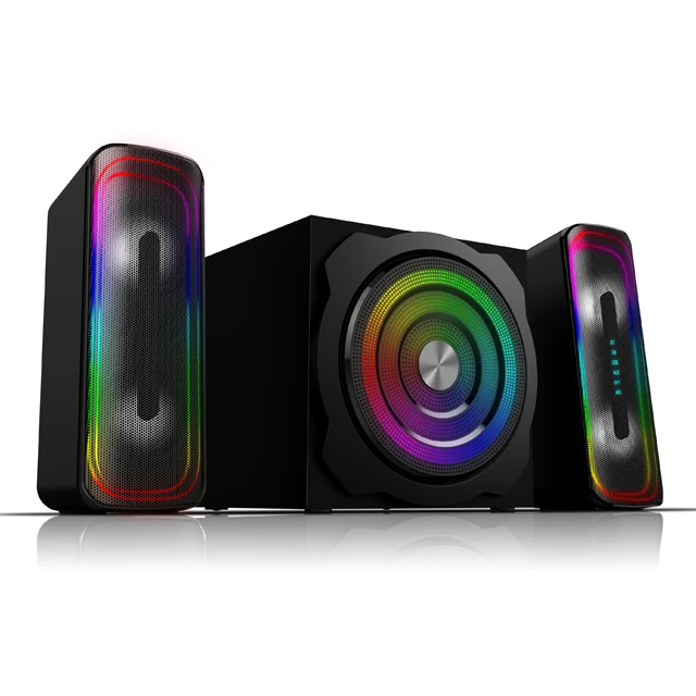 SATE(AS-ARC91) HDM I ARC Optical bluetooth 2.1 home theatre speaker Remote Subwoofer 2020 RGB Multimedia 2.1 Speaker - ANKUX.COM