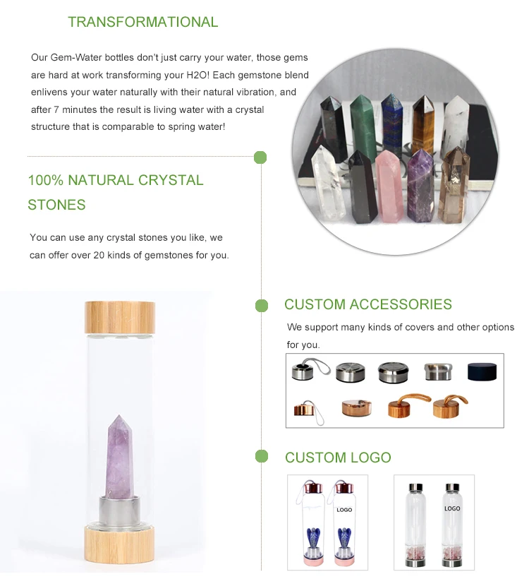 crystal water bottle