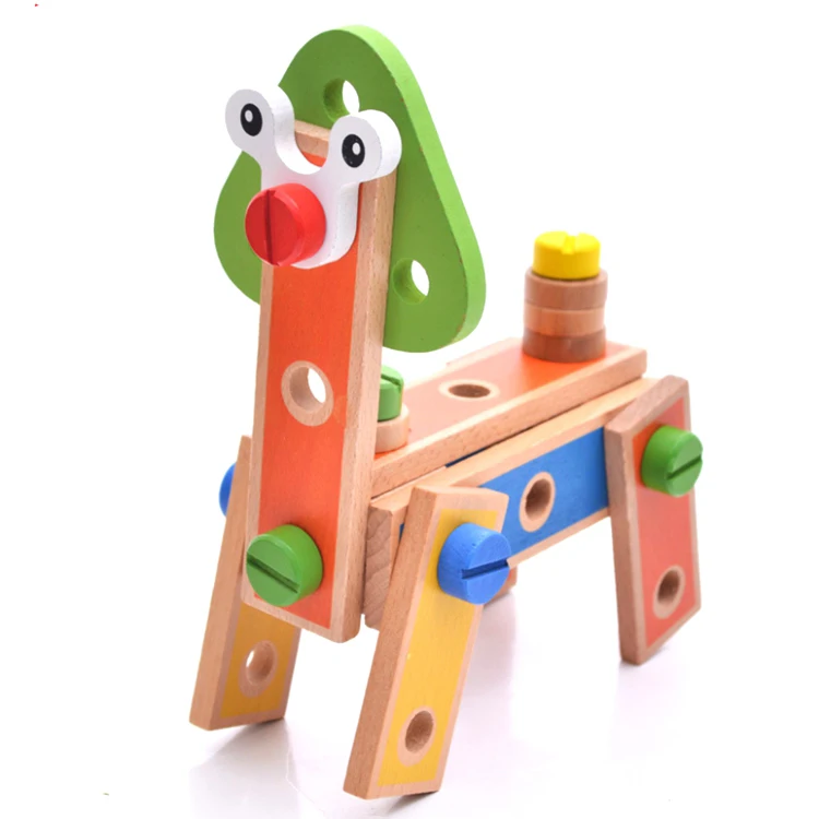 

new product kids toy preschool educational cartoon nuts shape combination Wooden nut combination toy
