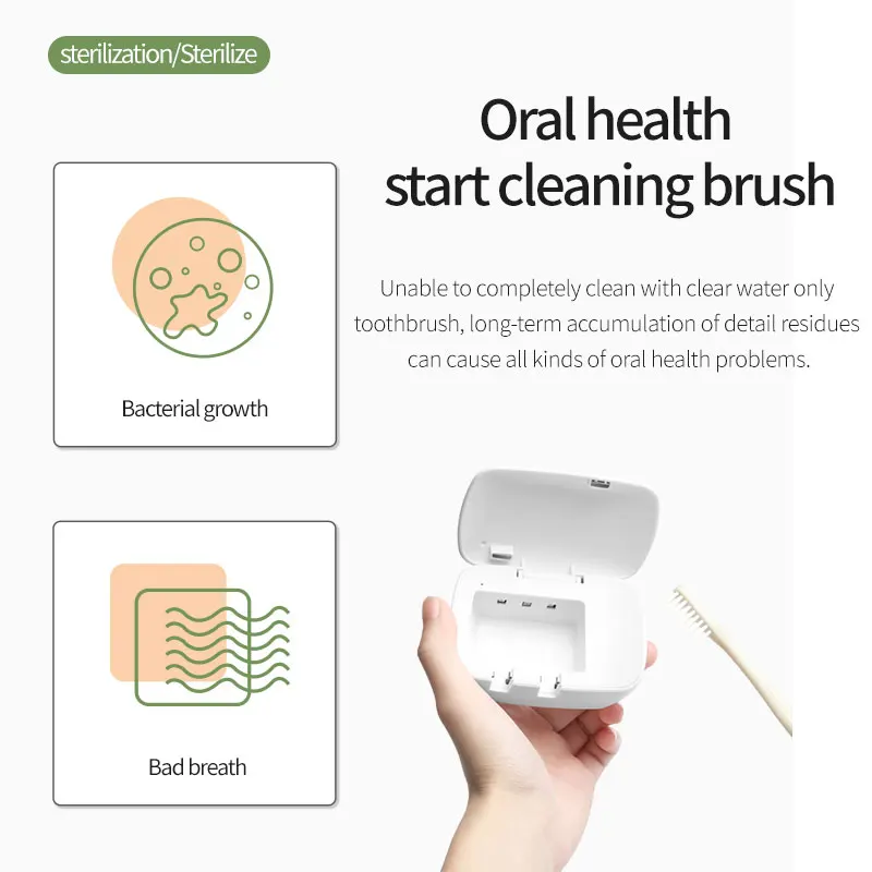 

electric toothbrush sterilizer mini portable toothbrush holder uv sterilizing factory electric toothbrush with uv case