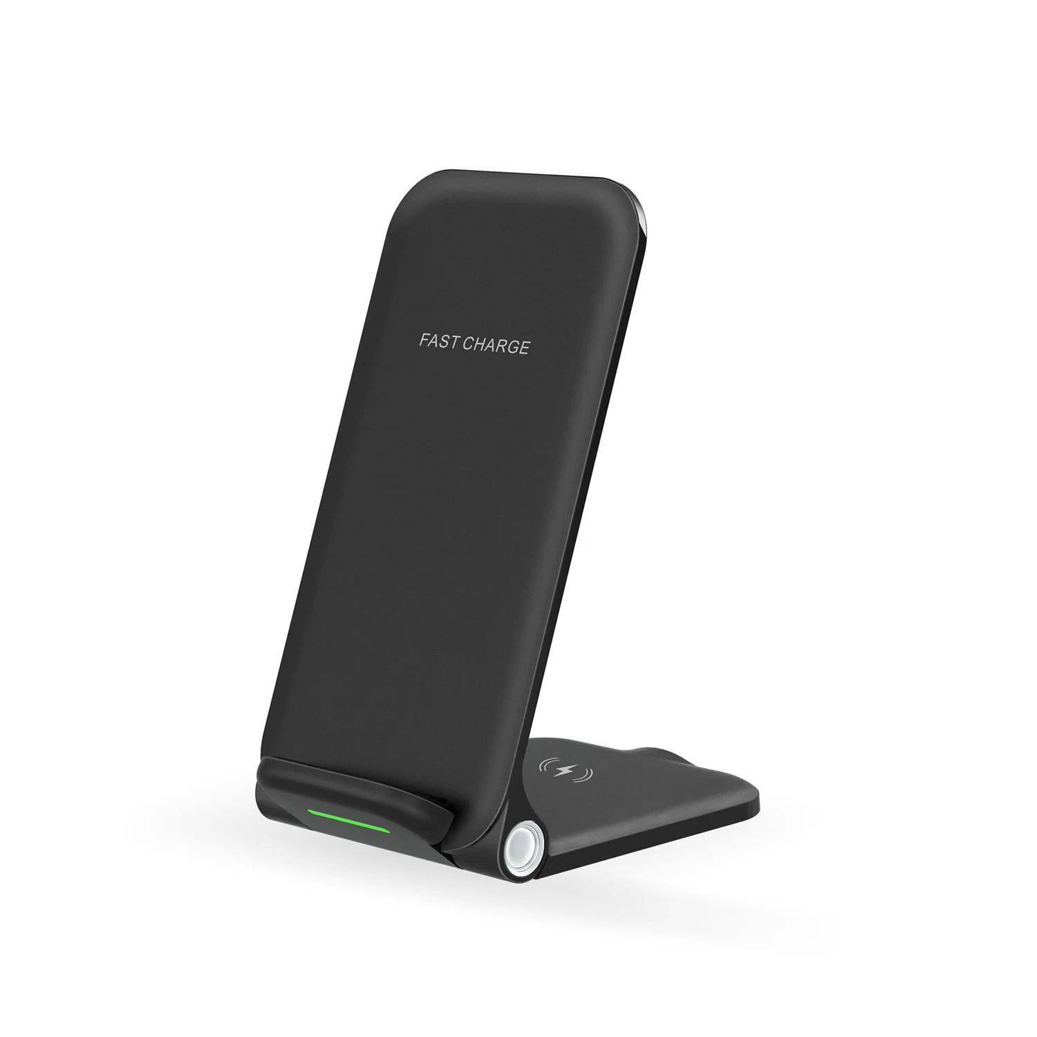 

The new wireless charger three-in-one folding wireless charger is suitable for Qi fast charge mobile phone holder charger, Black white