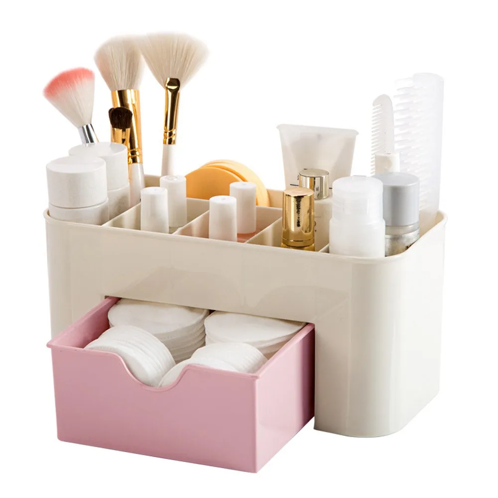 

Desktop Cosmetics Makeup Storage Drawer Type Box Plastic Holder Organizers Large-capacity Multilayer Cosmetics Storage Box Hot, Green,blue,pink