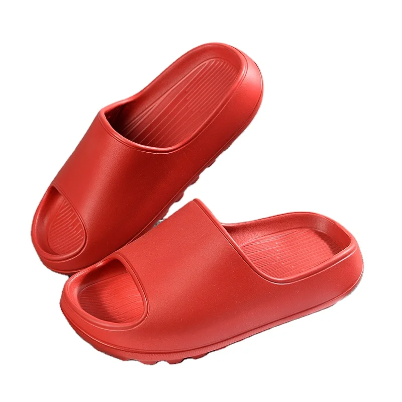 

Slippers Outdoor Home Shoes Platform Pink Red Slides Slippers Women Soft Summer Thick Soled Anti-slip Silent Slippers, Pink,yellow,black,green,beige,red