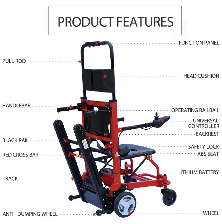 160kg Loading Foldable Electric Stair Climbing Wheelchair Price Buy
