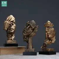 

Creative modern home art decoration resin small sculpture