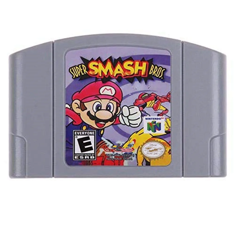 

Shemax Super Smash Bros Game Card For Nintendo 64 N64 US Version,Multi card combined N64 and N ES games