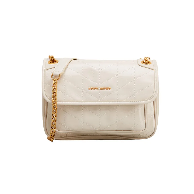 

Fashion Bag All-match Lock Buckle Square Stitching Single-shoulder Messenger Bag