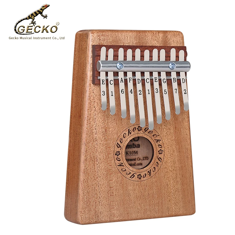 

10-key thumb piano portable Kalimba mahogany musical instrument Kalimba, Natural