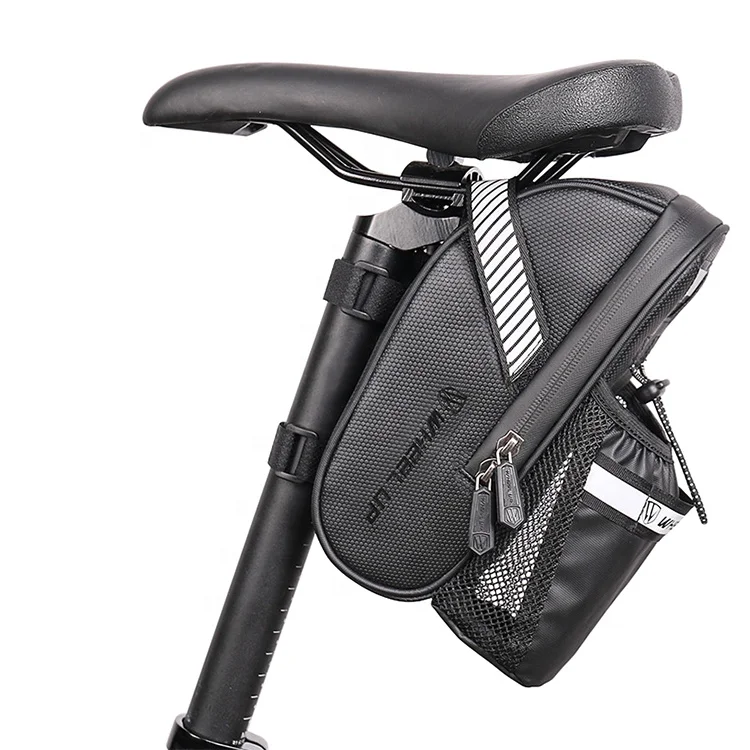 

2021 New PU Waterproof Tail Bicycle Pannier Bag Bike Rear Seat, Black