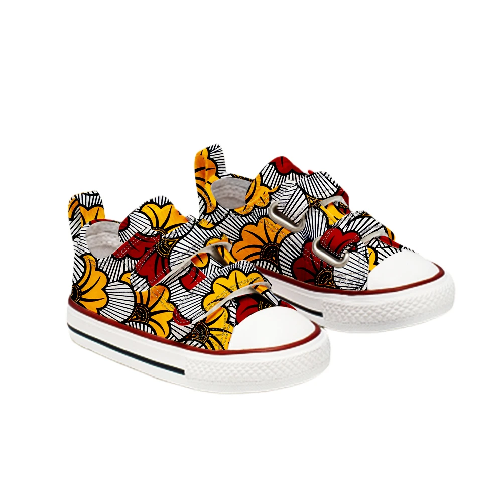 

African Print Shoes For Kids Shenbolen New Design Kids Canvas Shoes, As pics