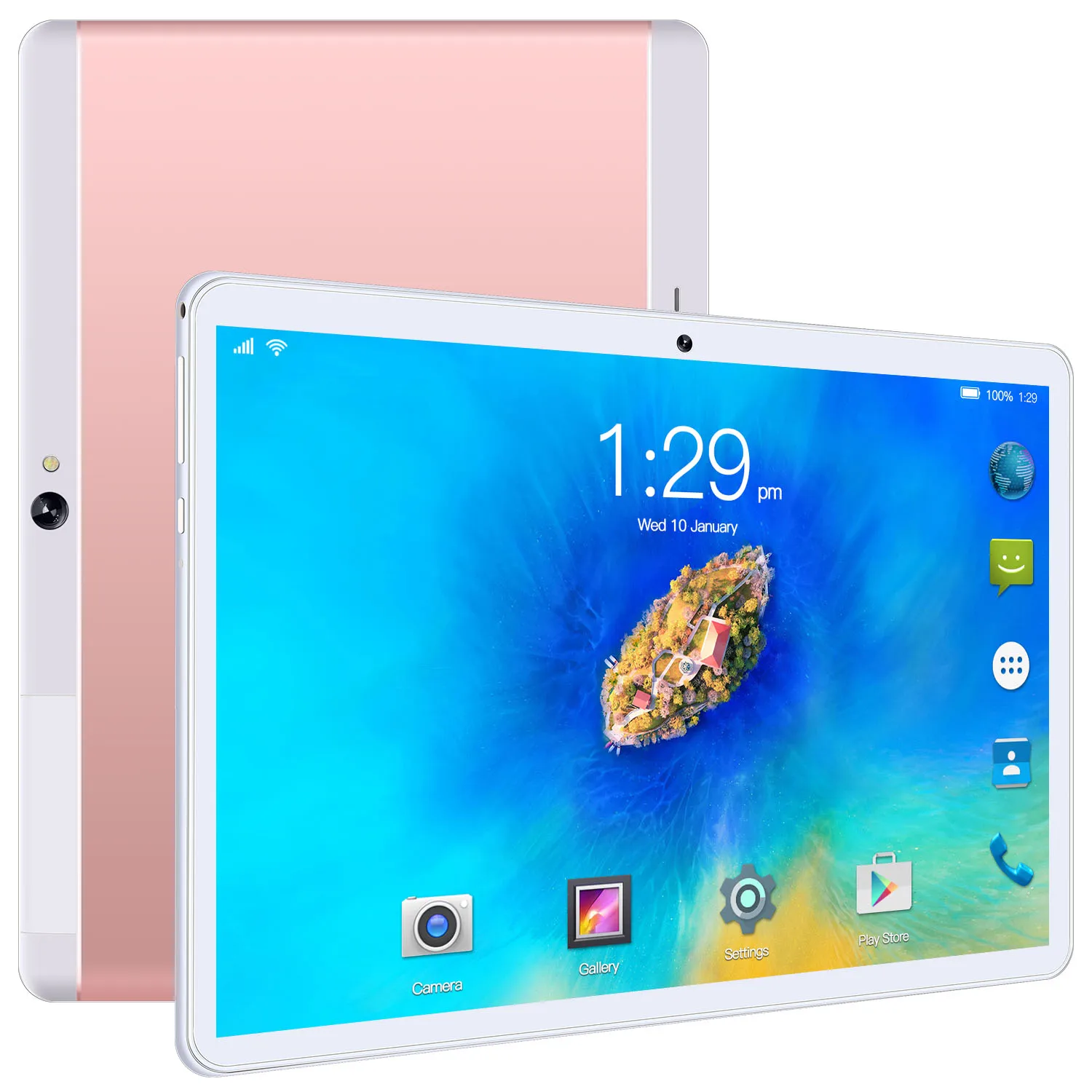 

Top selling Made in China 10.1 Inch 8GB + 256GB Dual Os 8MP+ 13MP Tablet PC 4G Portable Android Tablet PC, Black, silver, gold, pink
