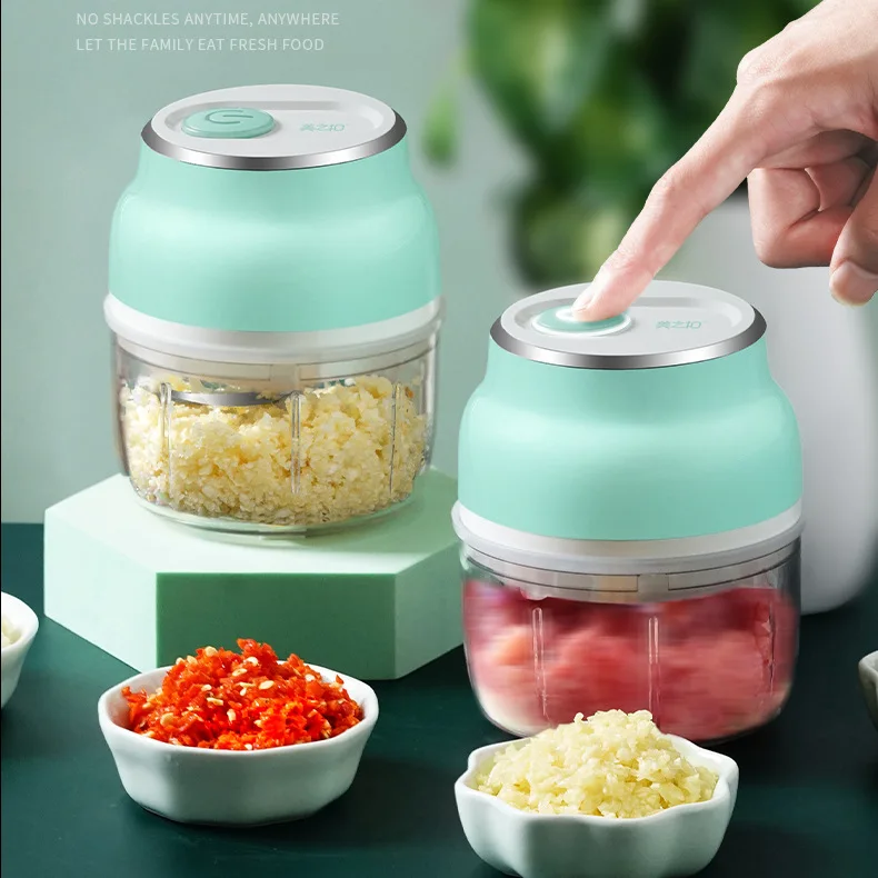 

Dropshipping USB Wireless Mini Food Vegetable Chilli Blender grinder Crusher Electric Chopper Garlic Press