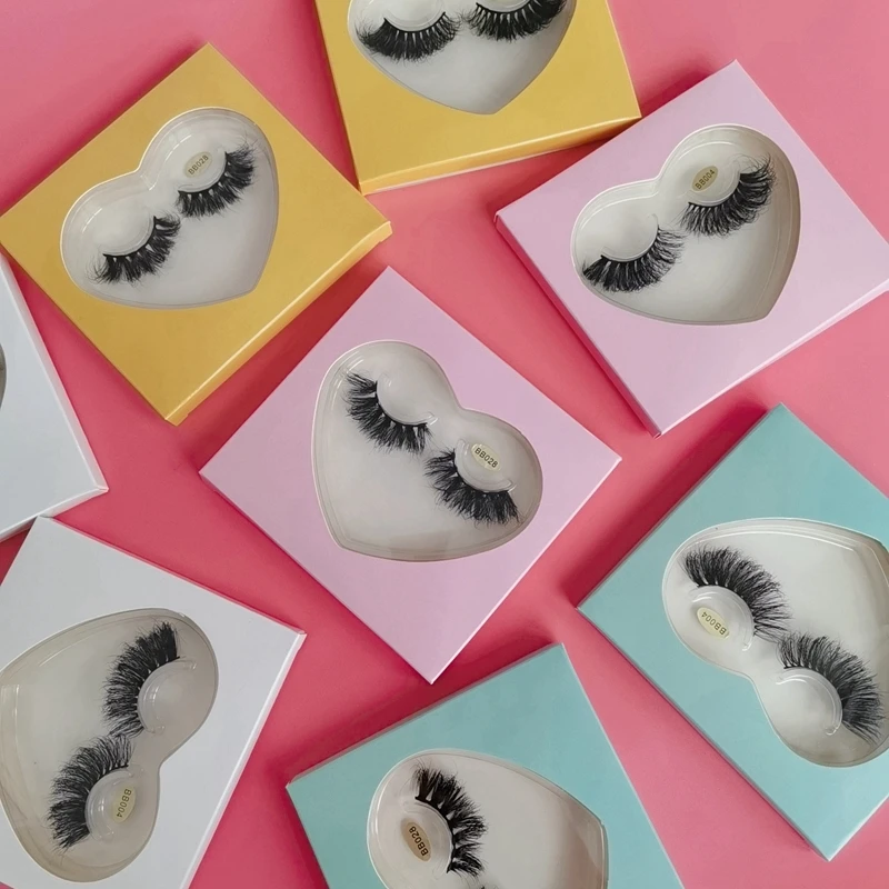 

eyelash vendor 25 mm eyelash boxes with tray wholesale eyelashes, Natural color
