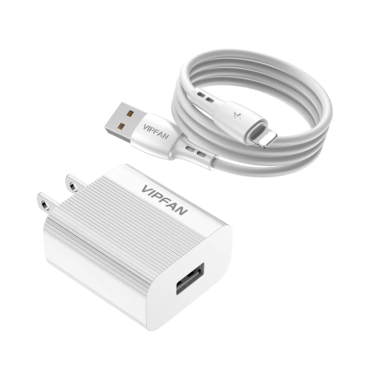 

VIPFAN hot selling charging set EU UK specification OEM service usb wall charger uk plug, White