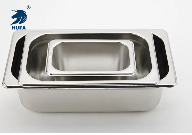 Customized 1/1 2.5cm Depth Factory Baking Food Container Gn Pan Stainless Containers Pan Buffet Stainless Steel Containers Pan