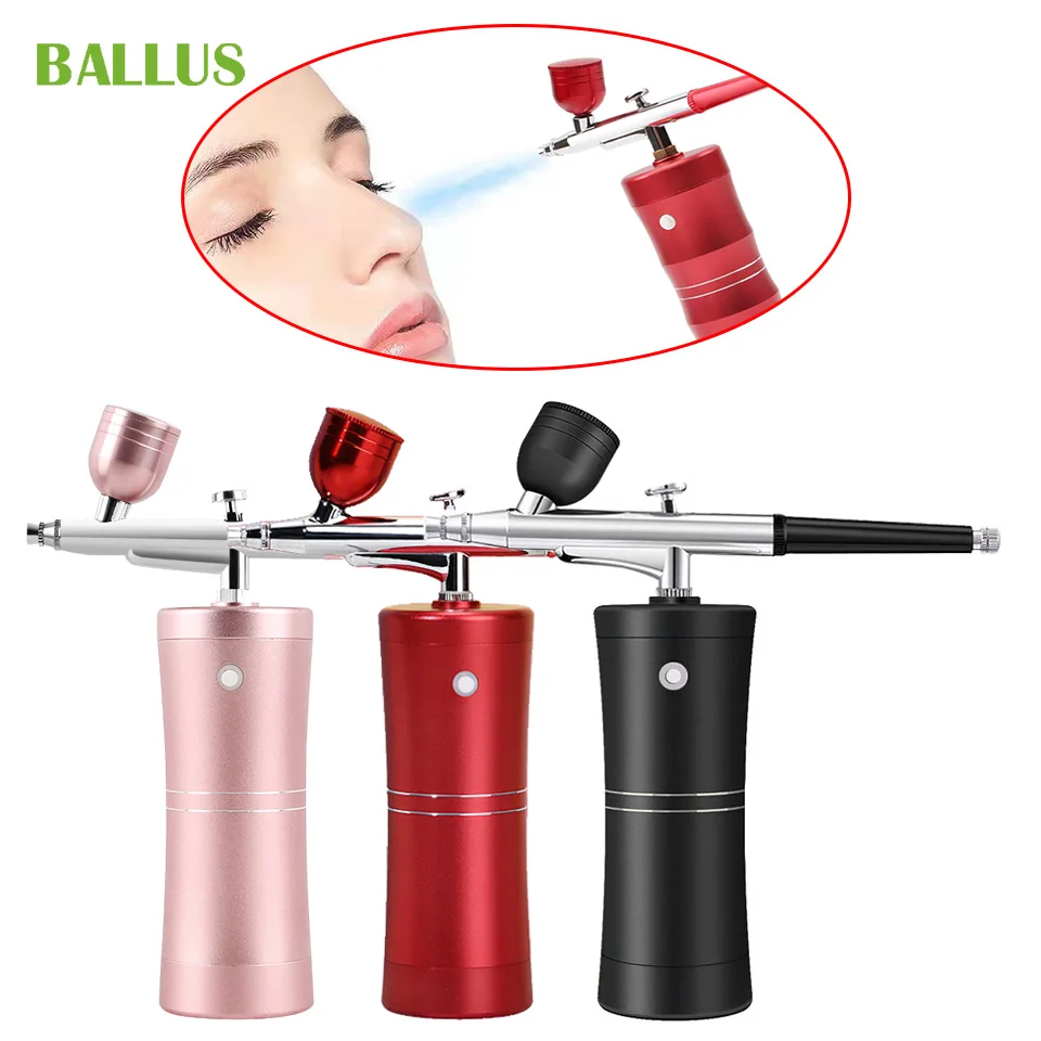 

OEM/ODM Portable Rechargeable Cordless Eyeshadow Body Tattoo Nail Cake Decorating Paints Airbrush For Makeup