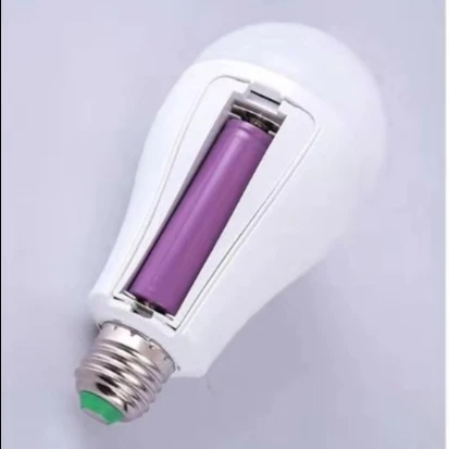Led emergency bulb light 14W 6500K intelligent rechargeable led bulb  with 18650 battery