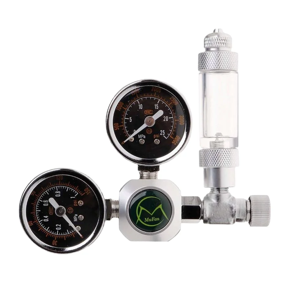 

Aquarium Carbon dioxide pressure-reducing valve Aquarium CO2 Regulator with Check Valve Bubble Counter
