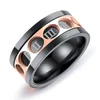 High Quality Durable Eternity Eyelet Stainless Steel Anchor Mens Ring Black
