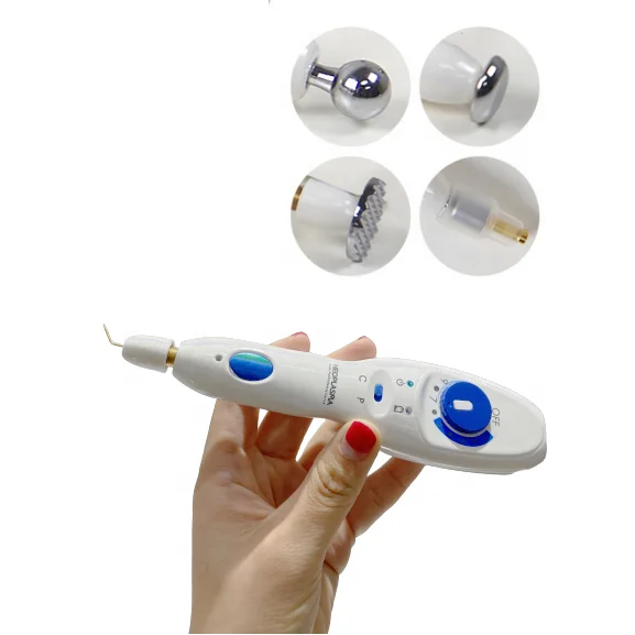 

Mini Fibroblast Monster Plasma Pen For Skin Tightening Rejuvenation Eye Lifting Spot Mole Removal Pigment Removal, White+blue