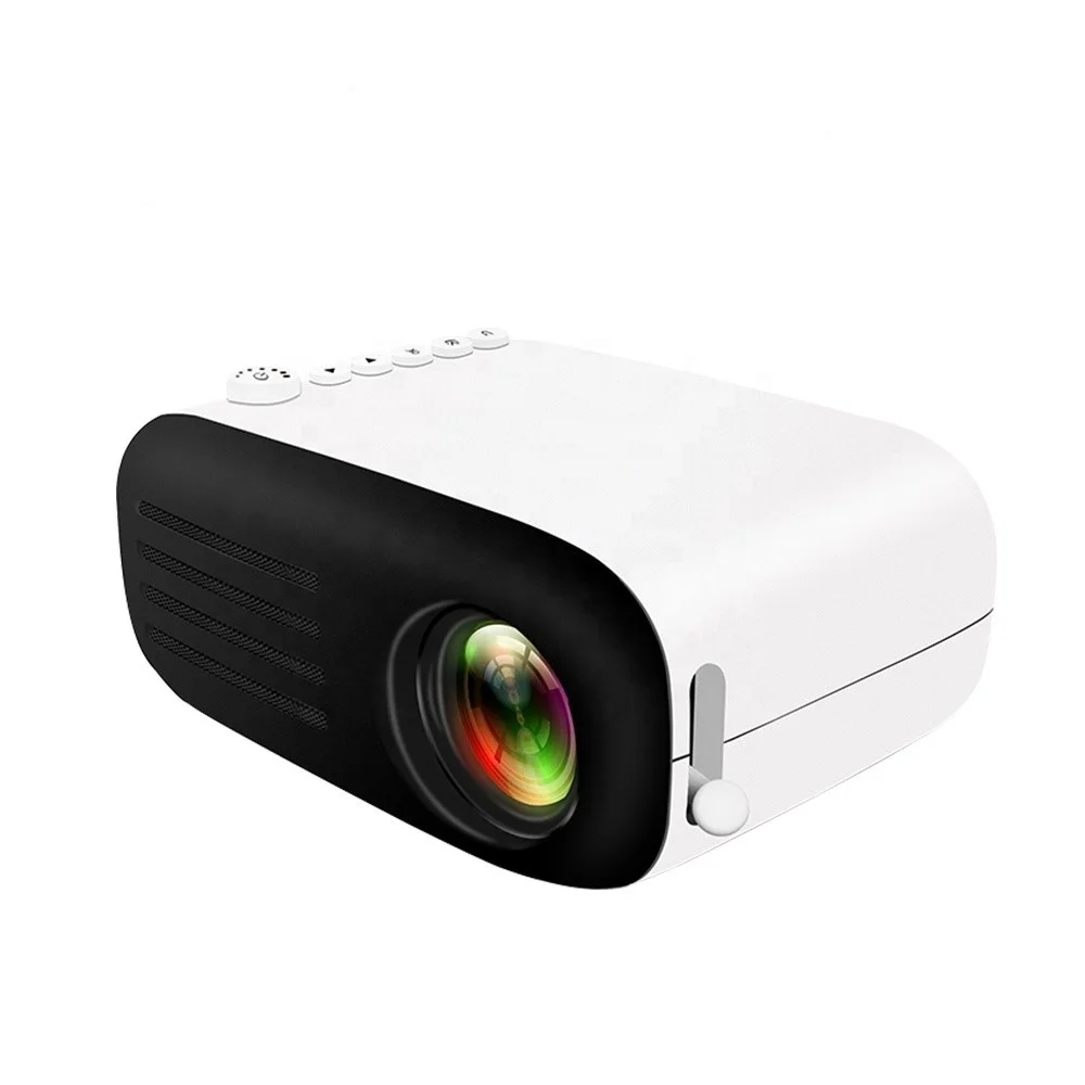 

Unique design Mini Home Media projector 600 Lumen 3.5mm Audio 320x240 resolution LED Projector