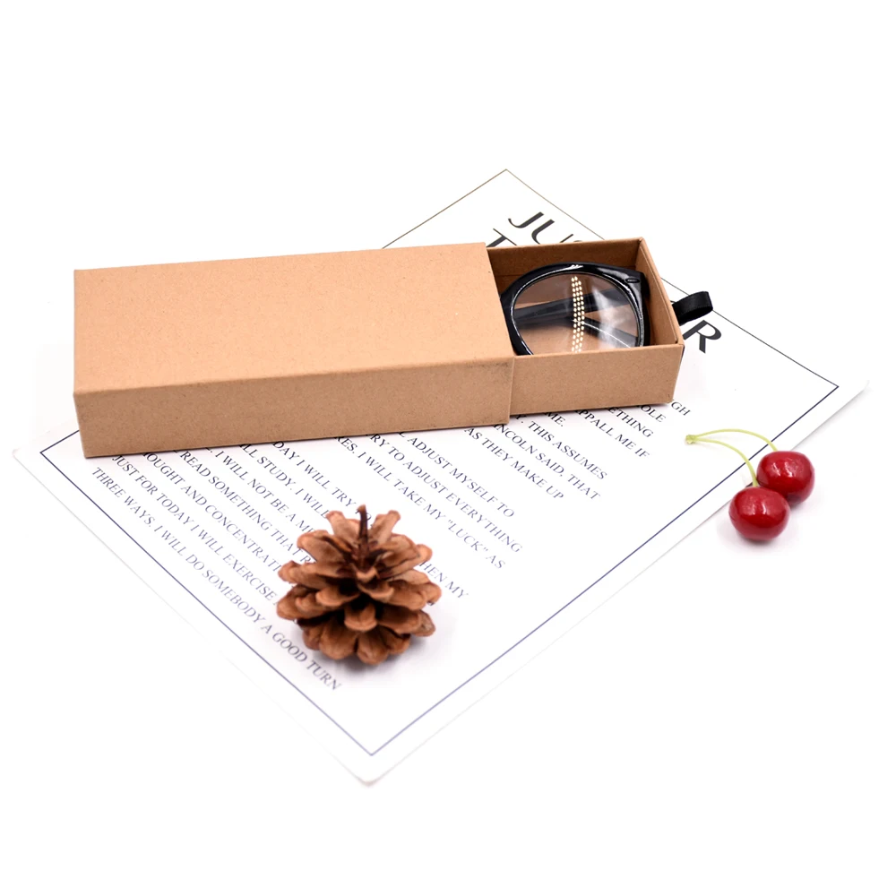 

High-end Small Size Drawer Box Paper Cardboard Sunglasses Packaging Box Glasses Gift Case, Blue, grey, green, orange,red,etc.