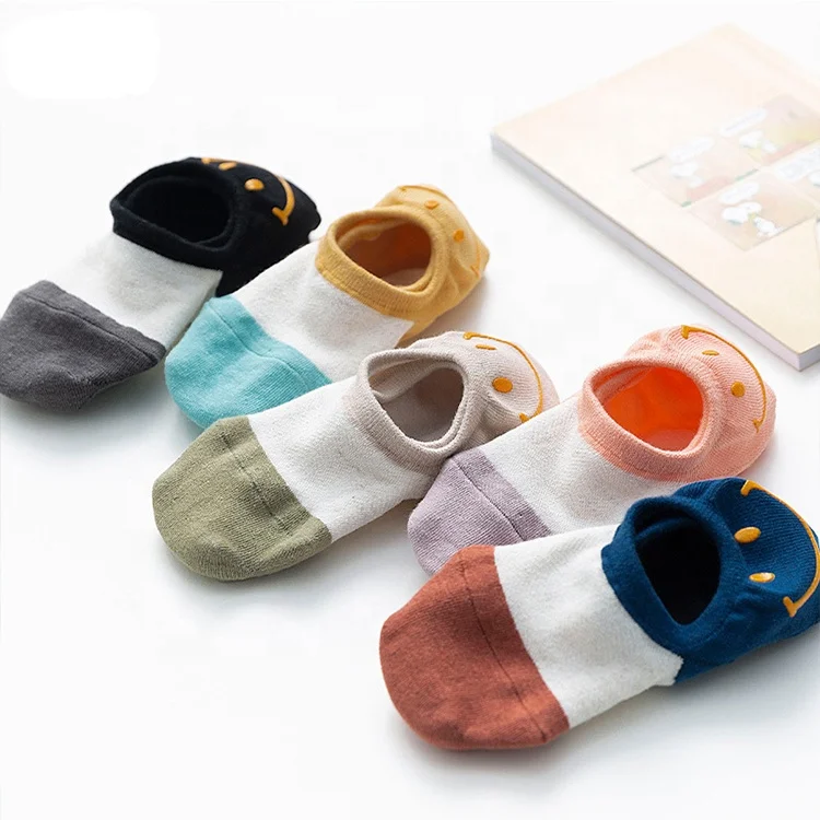 

Girls cute Japanese cotton invisible silicone Korean thin socks, Pantone color