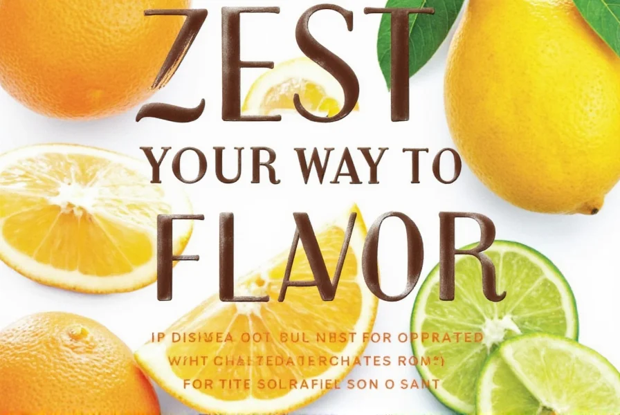 Citrus fruit zest on a cutting board