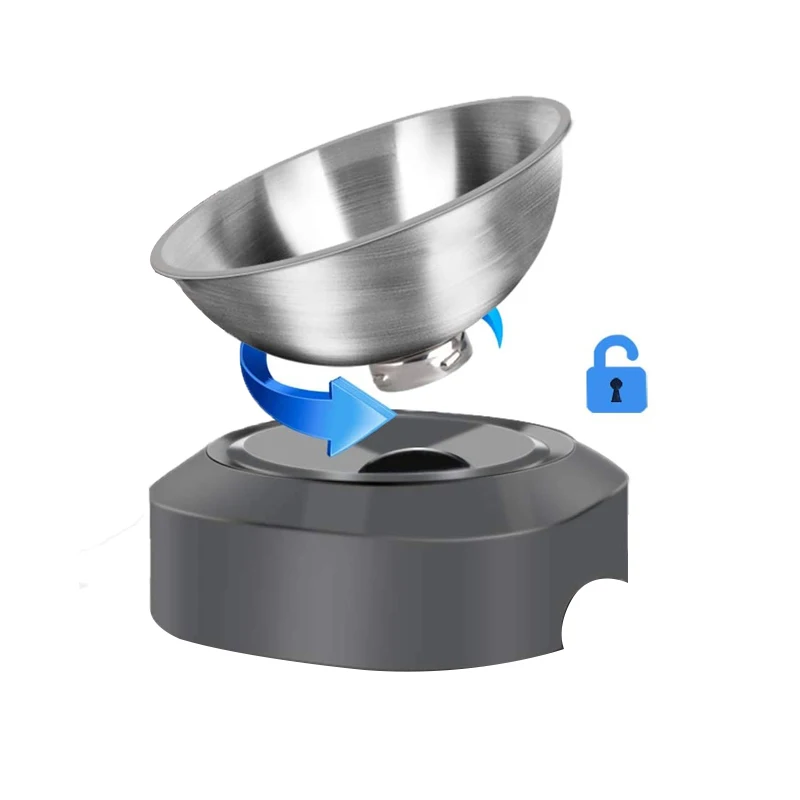 

RTS Adjustable Stainless Steel Tilted Angle Food Water Bowl pet food bowl