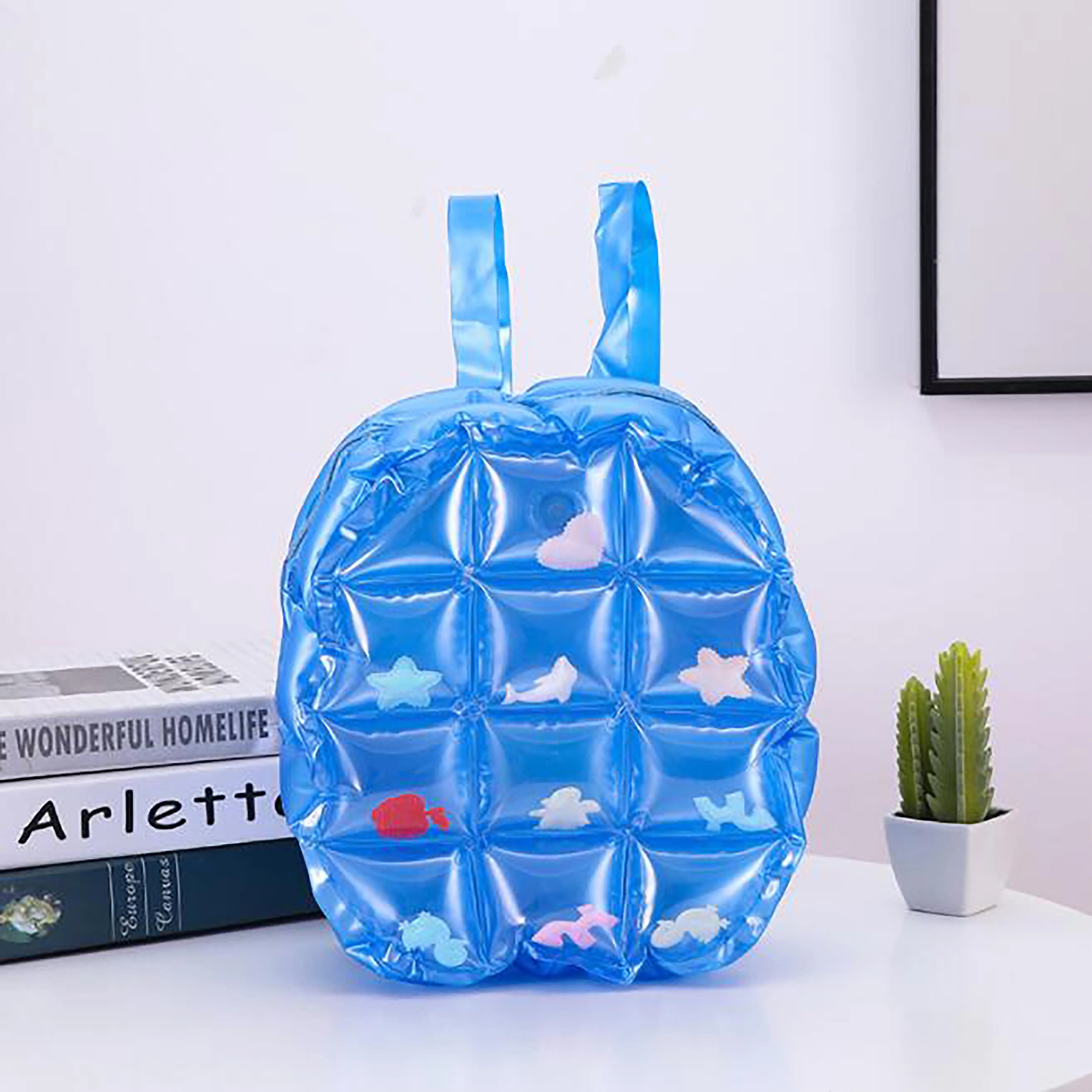 

New Fashion Children's Inflatable Air Bag Waterproof Backpack Swim Beach Storage Bags, Customized color