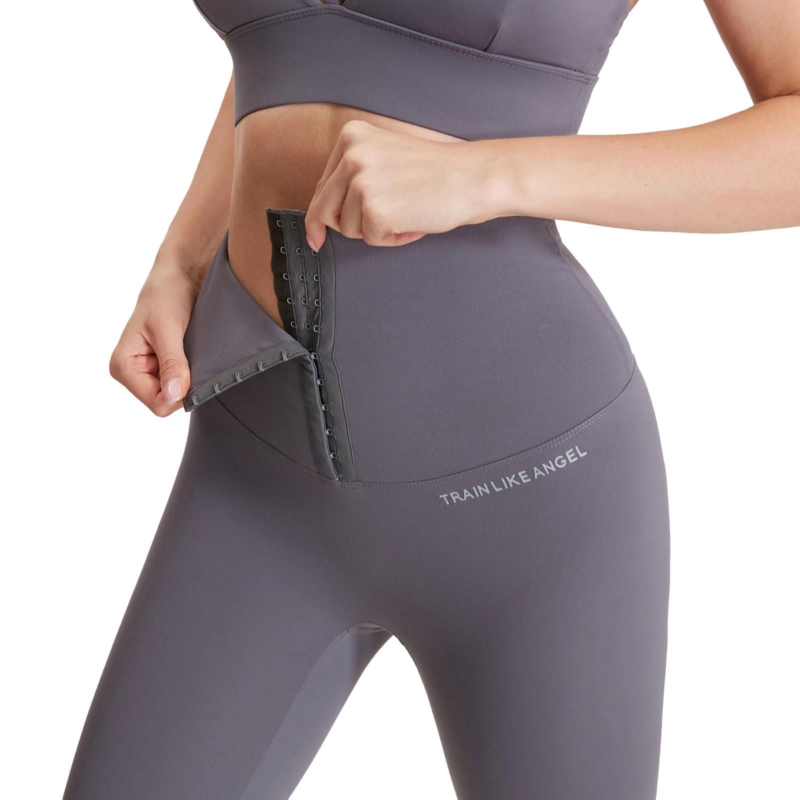 
Women High Waist Adjustable Hooks Yoga Pants Gym Tights Scrunch Leggings Active Wear Fitness Leggins For Women 