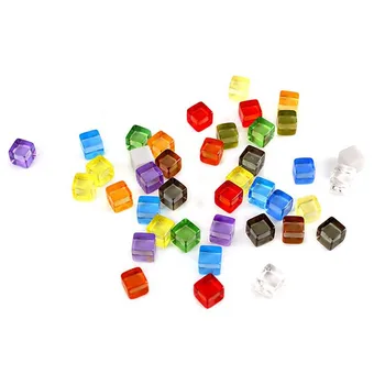 colored plastic cubes