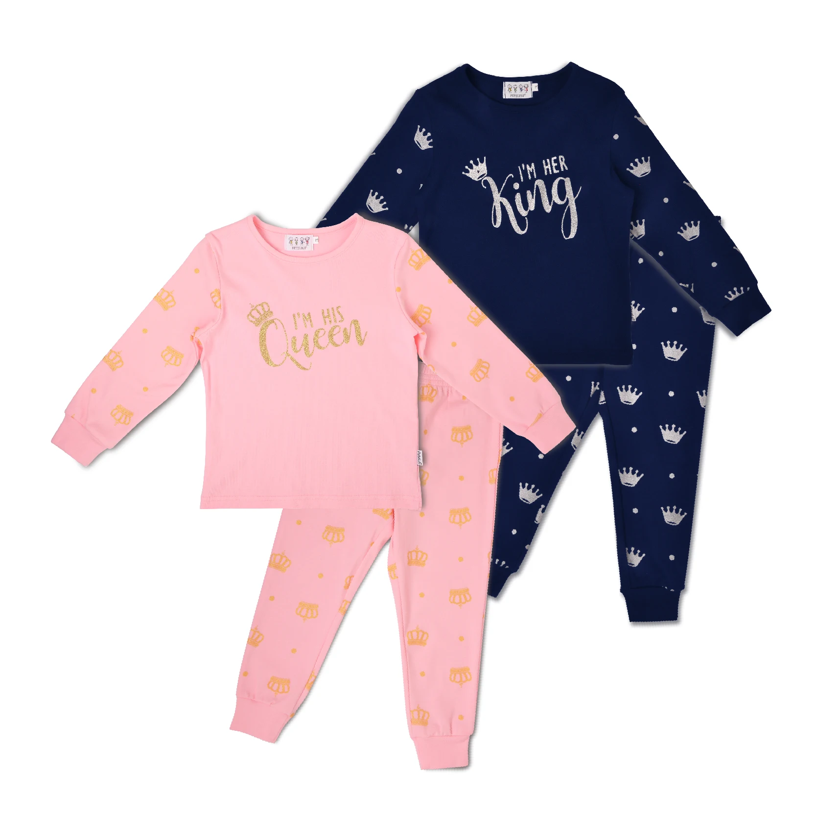 Drop Shipping kids pajamas set baby girl clothing sets design your own cotton pajamas kids Wholesale Pajama Sets