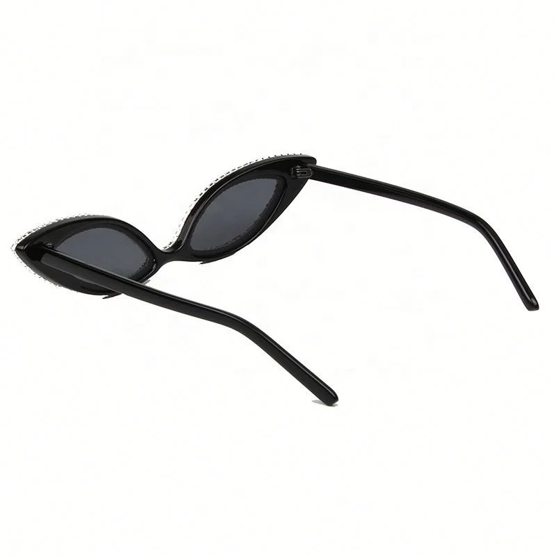 

Fashion Ladies Small Cat Eye Frame Shiny Diamond Sunglasses Eyewear in Stock, Colors