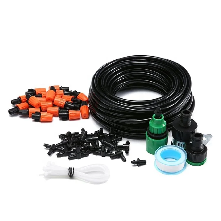 

New Listing 5m Antiseptic Garden Irrigation Water Mister Nozzles Outdoor Low Pressure Spray Misting Cooling System