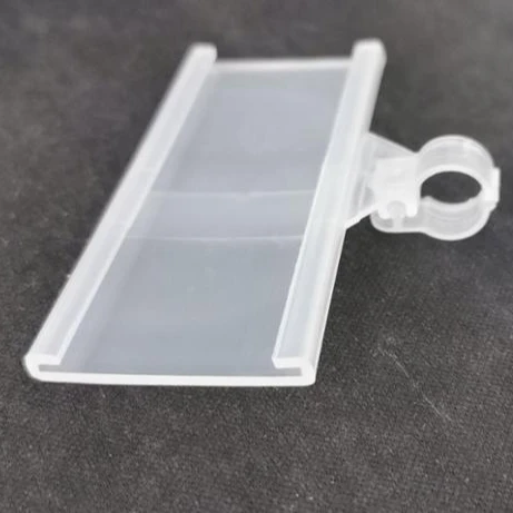 
PVC hanging plastic price tag label holder for wire shelf Display Price PVC Plastic Shelf Label Holder Hanging Plastic Label 