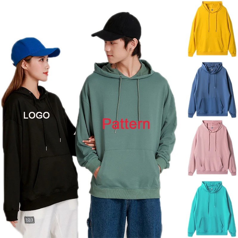 

Custom Logo Blank Pullover Oversized Hoodies Unisex Cotton Long Sleeve Plus Size Jogger Crewneck Hooded Sweatshirt for Men
