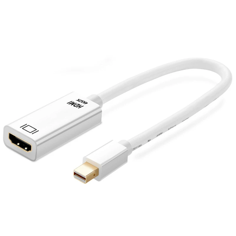 

4K Mini DP Displayport to HDMI Adapter Video Audio Cable for Apple Macbook Pro Air Laptop Cable Mini DP Cable 1080P Display