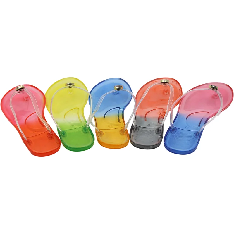 Flop For Lady Branded Upper Cute Sliders Custom Logo Plastic Flip Flops - Buy Custom Logo 