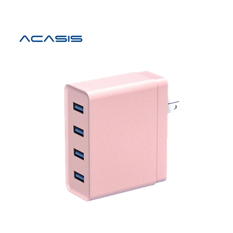 

ACASIS Quick Charge USB Charger, 4 Port USB Wall Charger Adapter USB Fast Charge for mobile phone