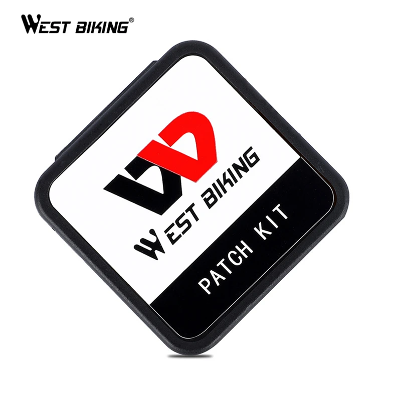 

WEST BIKING Cycling Rubber Bicycle Bike Tire Repair Patch Kit Tool Set Pieces Cycling Bike Flat Bicycle Tire Repair Kit, Black