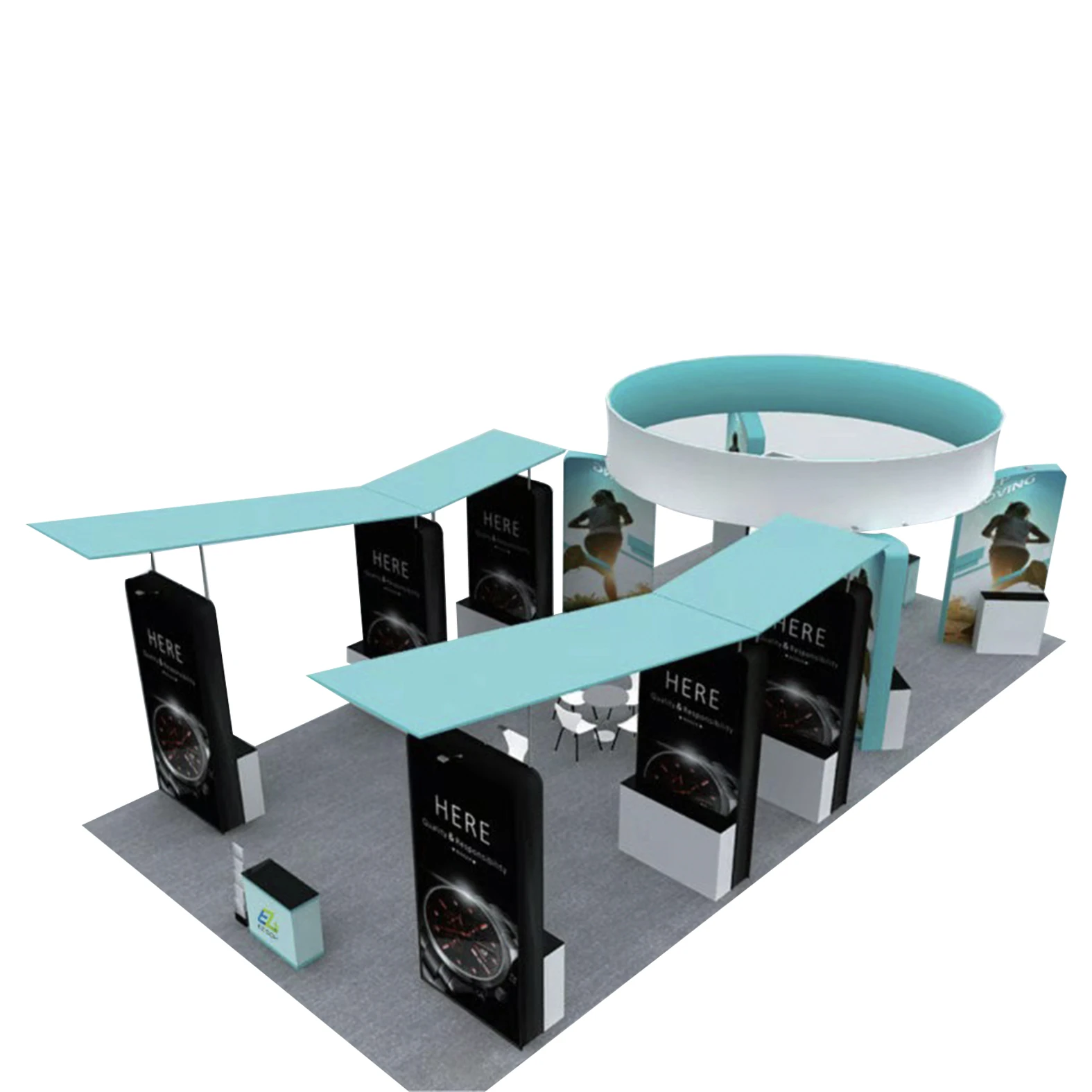 广告活动背景展览展位展示设计 3x3