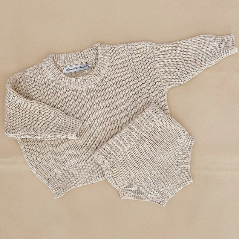

Sprinkle Knit Set for child and baby with 100% organic cotton, Picture shown