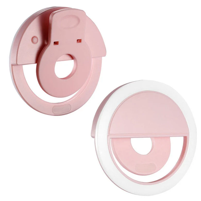 

Hot sales rechargeable usb camera flash phone led selfie ring light