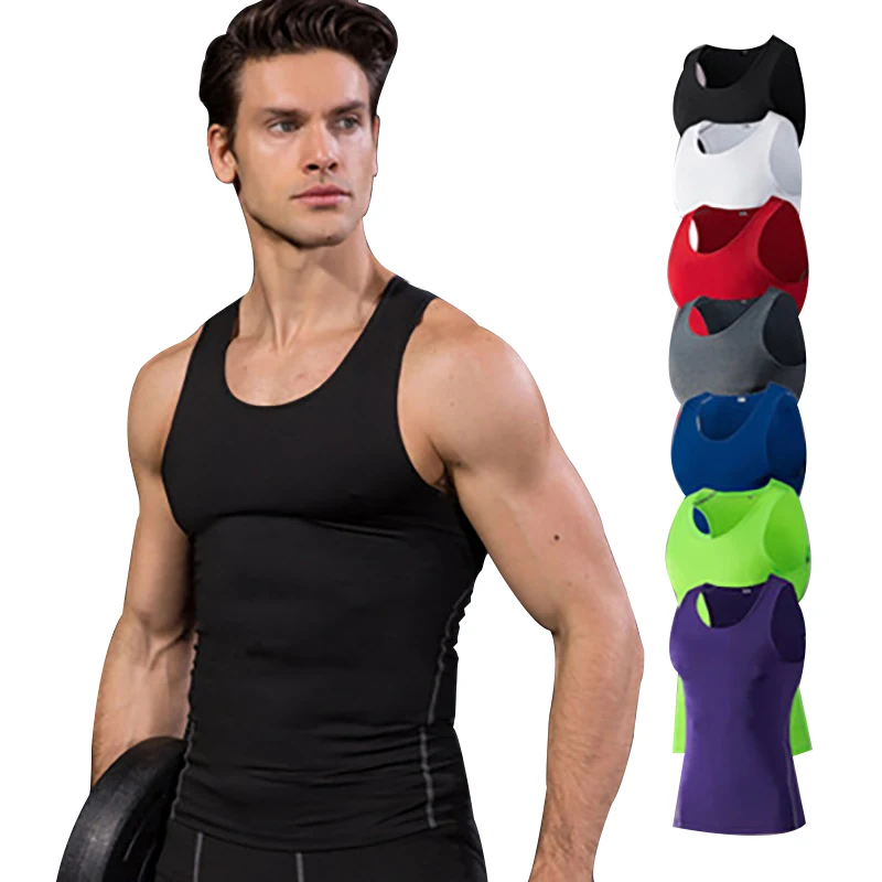 

Wholesale Custom Tshirt Running Workout Fitness Muscle Sleeveless T Shirt Clothing Gym Mens Tank Top
