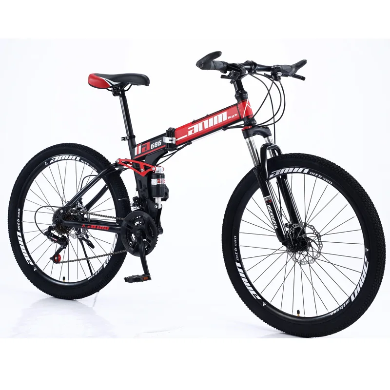 

24 26 inch 21 24 27 30 speed adult full suspension bicicleta fat tire dirt road city carbon mtb folding bicycle mountain bikes