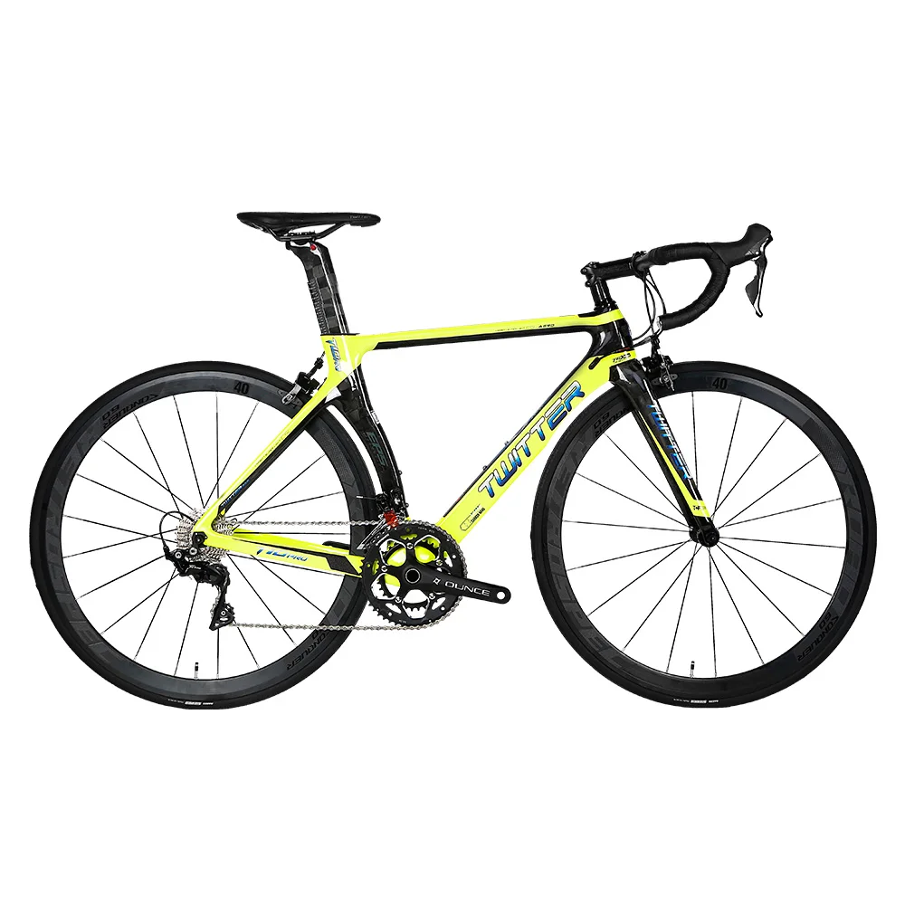 T800 aero racing frame design105 groupset and 40mm clincher wheels complete carbon bicycle road bike